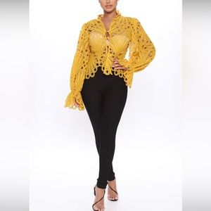 NWT: Fashion Nova Mustard Top